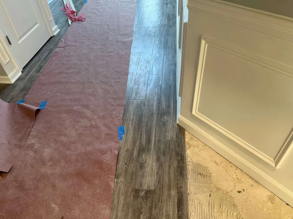 Completed marble shower restoration in Davidson